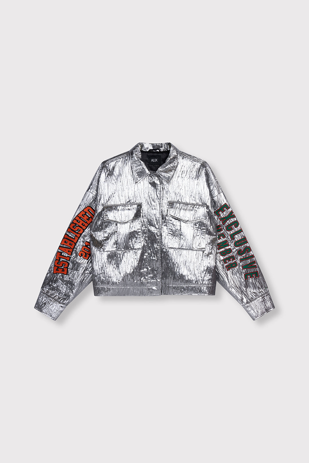 Alix The Label - SILVER ARTWORK JACKET-packshot