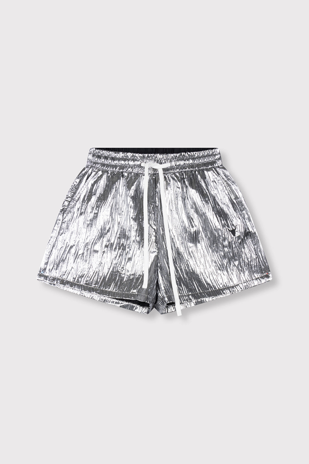 Alix The Label - SILVER CRINKLE SHORTS-packshot