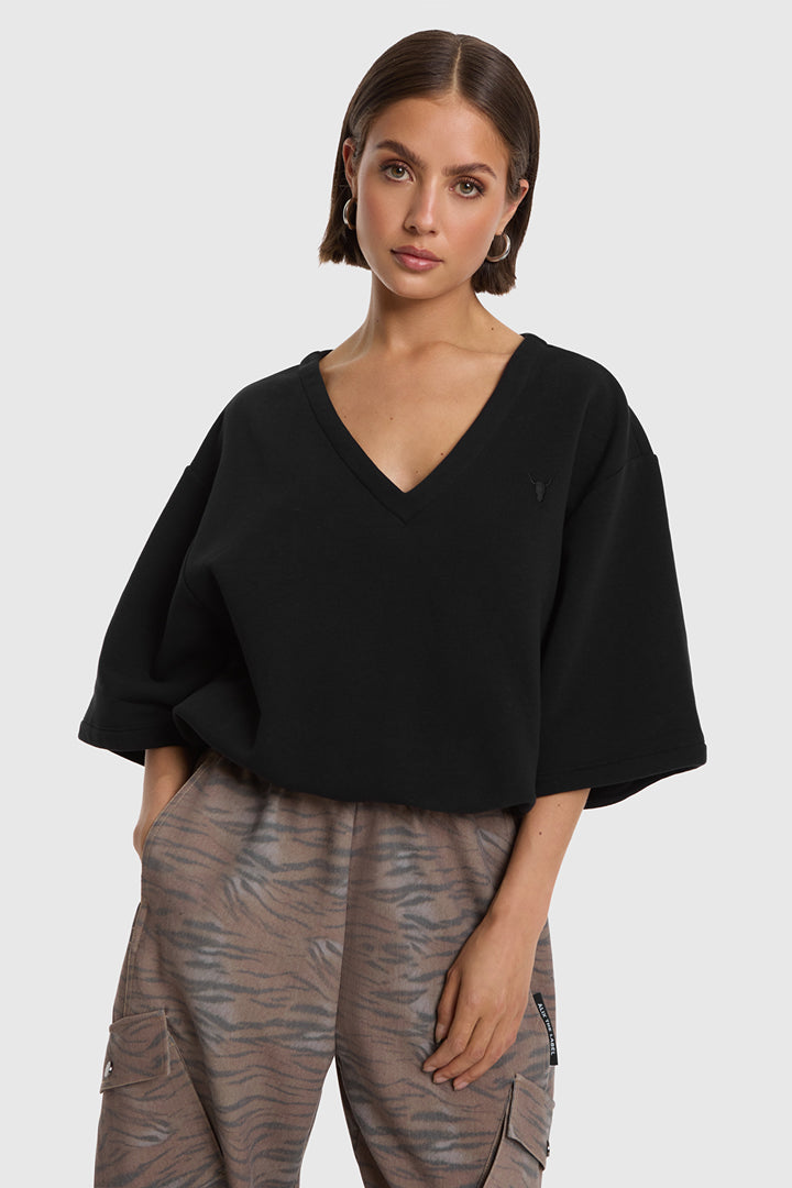 Alix The Label - V NECK T-SHIRT-vooraanzicht
