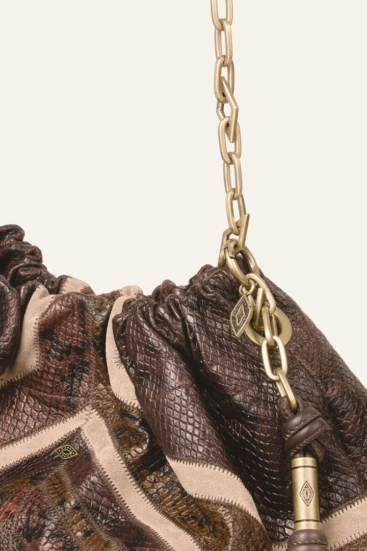 Ba&sh - JUNETOTE leren draagtas-detailfoto