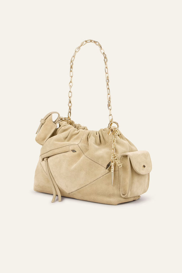 Ba&sh - JUNE mini suède tas-zijaanzicht
