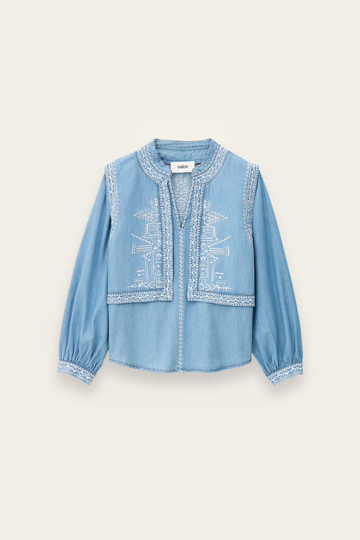 Ba&sh - LAURA denim overhemd-packshot