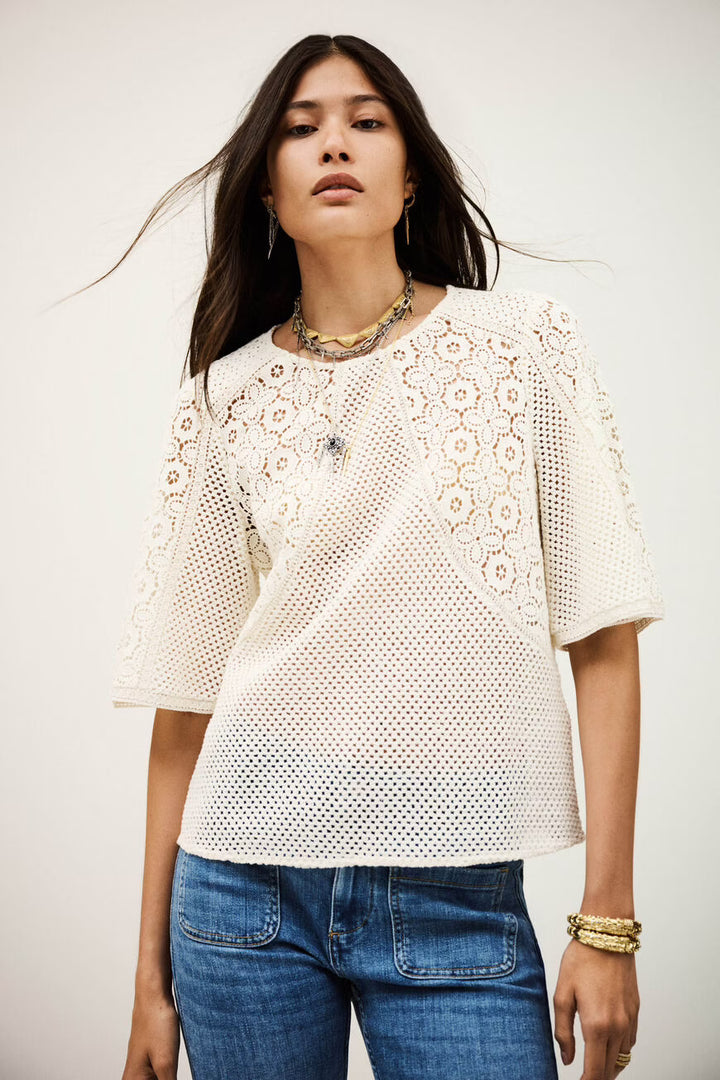 Ba&sh - MARLOW Short-sleeved top-detailfoto structuur