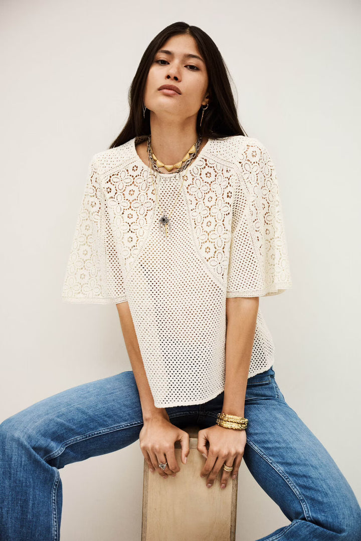Ba&sh - MARLOW Short-sleeved top-detailfoto print
