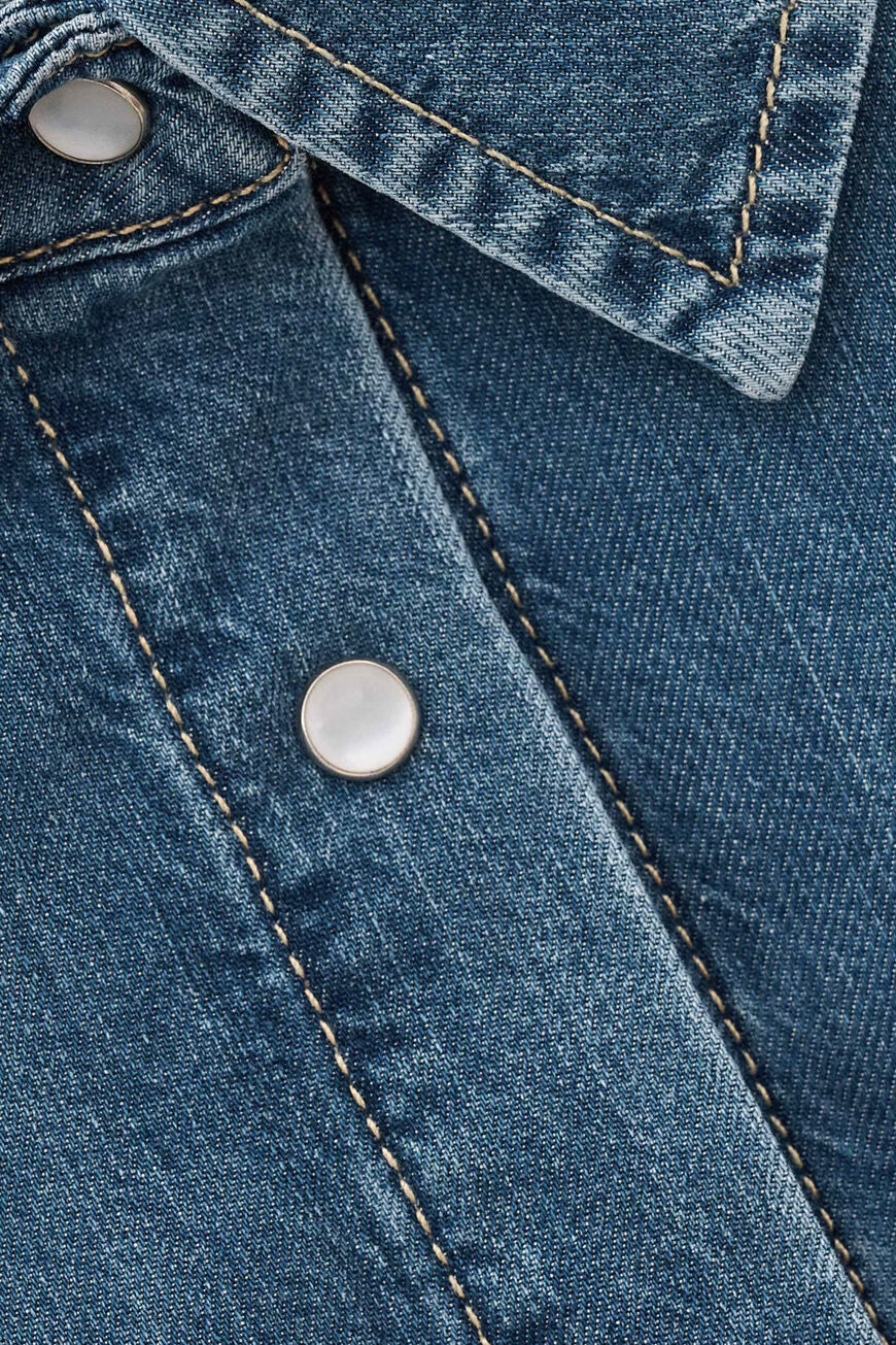 Ba&sh - YOYO denim overhemd-detailfoto