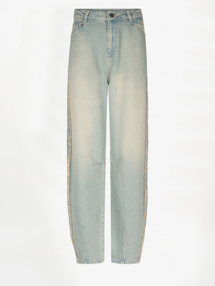 Dante6 - Brave Fringed barrel leg jeans-packshot