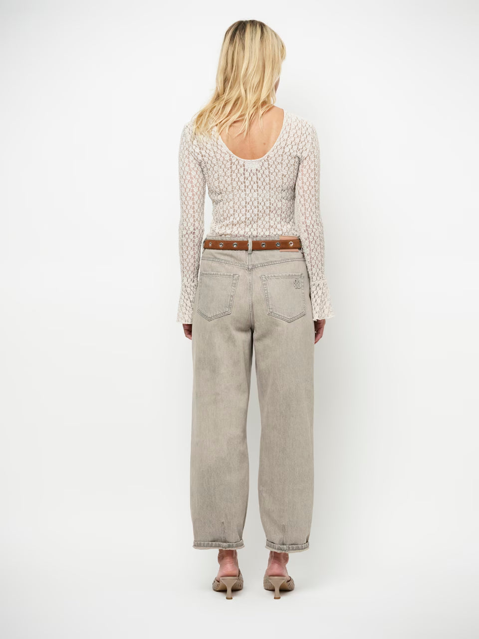 Dante6 - Brave barrel leg jeans-achteraanzicht