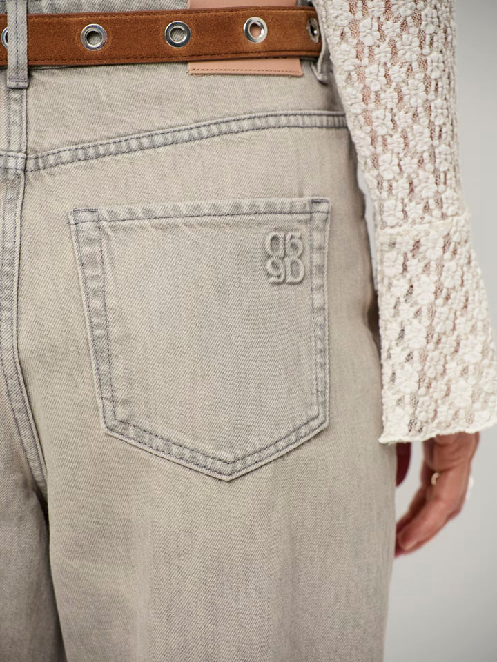 Dante6 - Brave barrel leg jeans-detailfoto zak