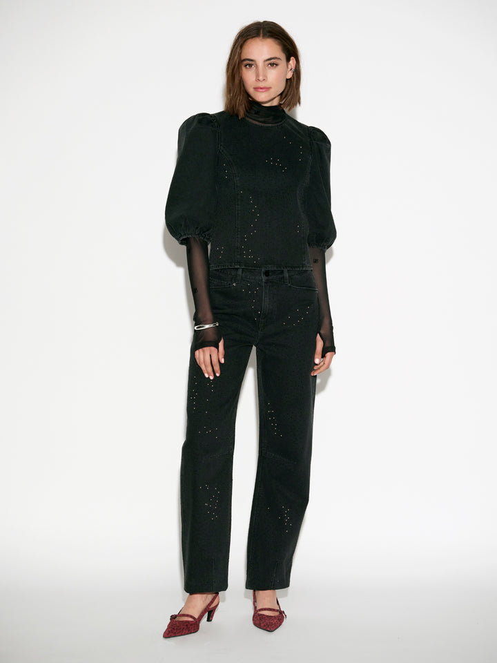 Dante6 - Cici Rhinestone Top- volledige outfit