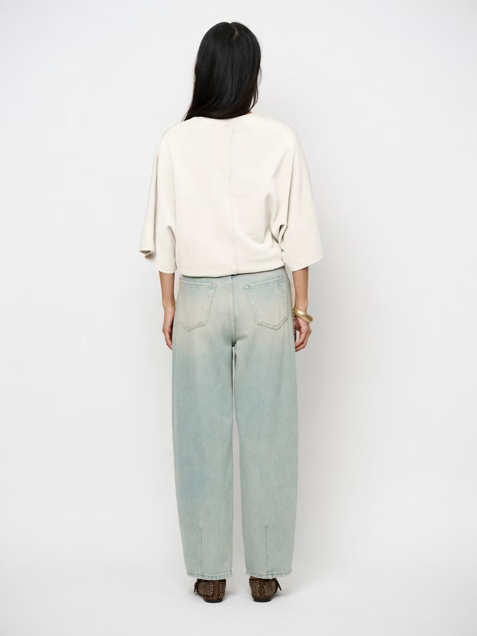 Dante6 - Devon Washed Batwing Sweat-achteraanzicht
