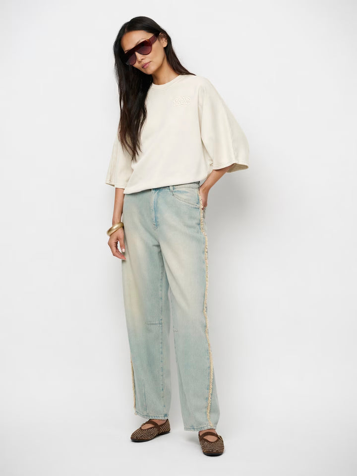 Dante6 - Devon Washed Batwing Sweat-vooraanzicht