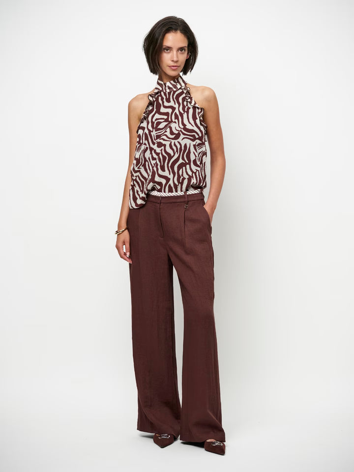 Dante6 - Galilee printed halter top-voorzijde