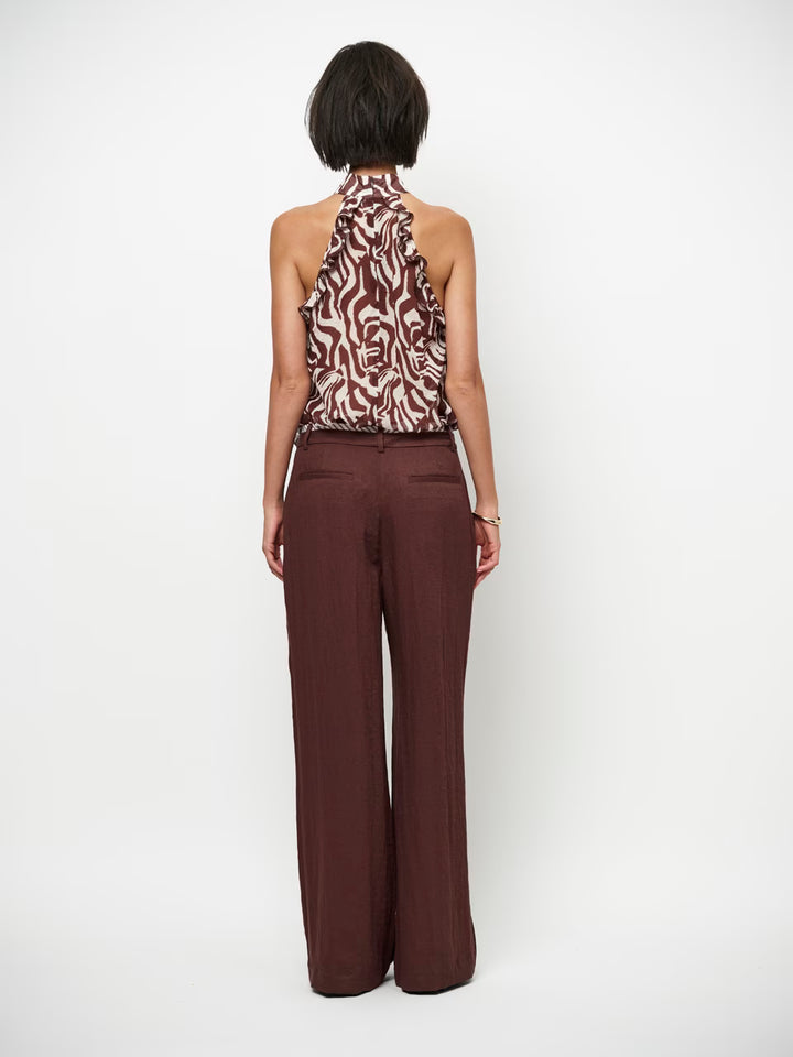 Dante6 - Galilee printed halter top-achteraanzicht