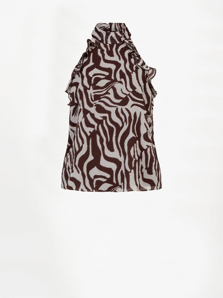 Dante6 - Galilee printed halter top-packshot