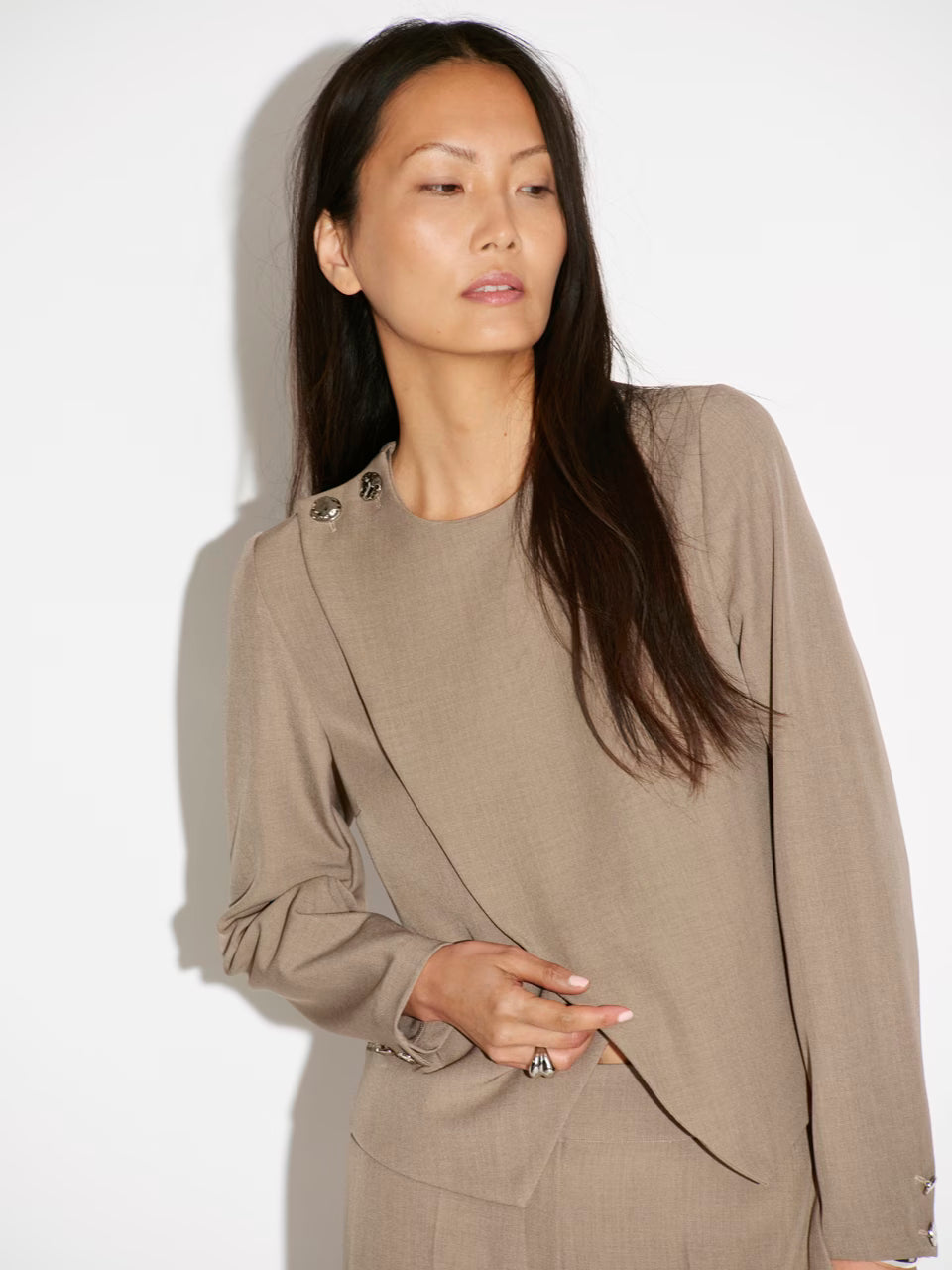 Dante6 - Gillian mélange top-vooraanzicht