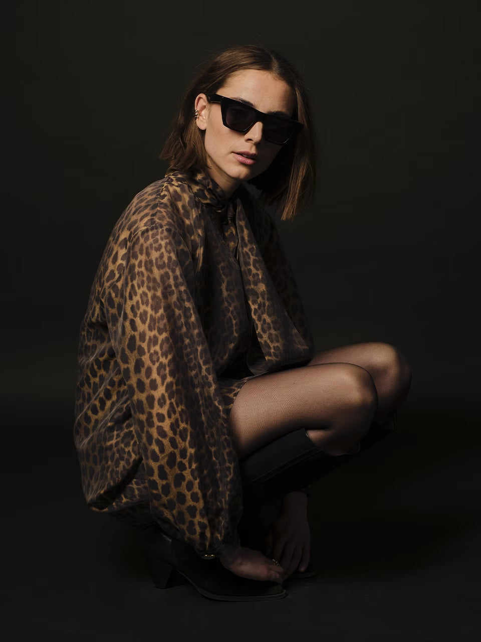 Dante6 - Leigh Leopard Dress-zijaanzicht