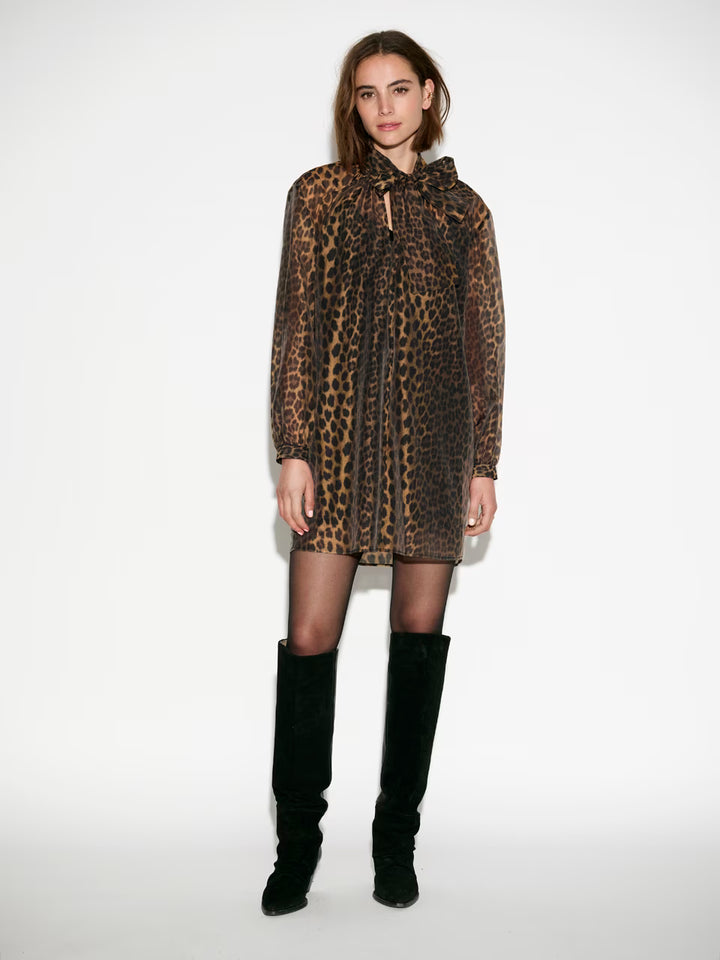 Dante6 - Leigh Leopard Dress- volledige outfit