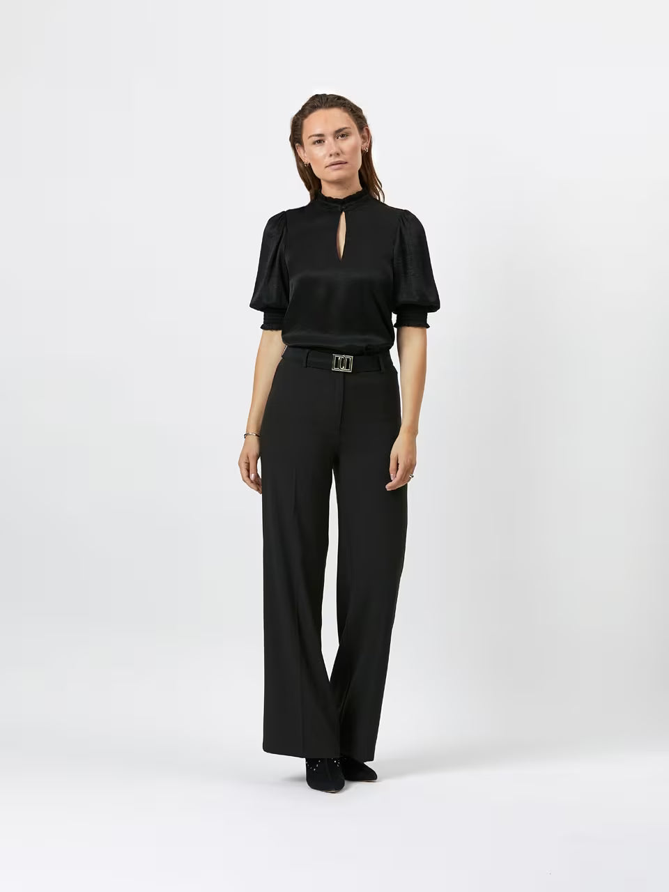 Dante6 - Luca Wide Leg Pantalon-vooraanzicht