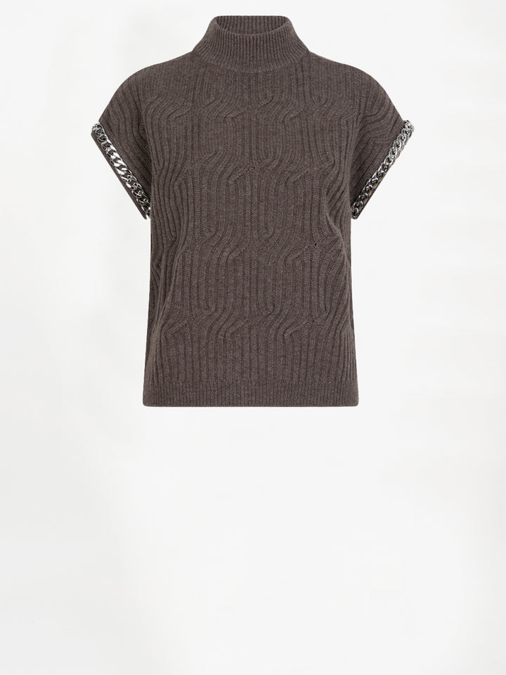 Dante6 - Meloe sleeveless chain sweater-packshot