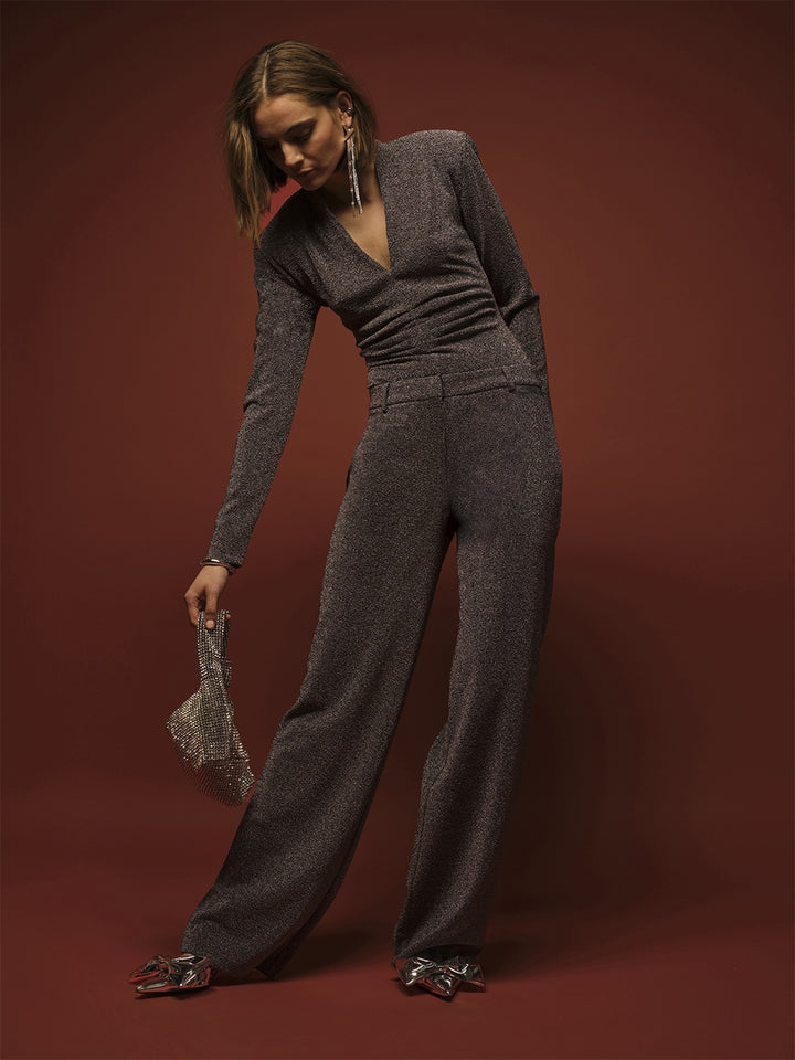 Dante6 - Noemia Lurex Pants-aanfoto