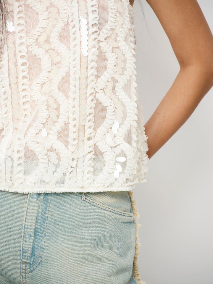 Dante6 - Noi Sequins Tanktop-voorzijde