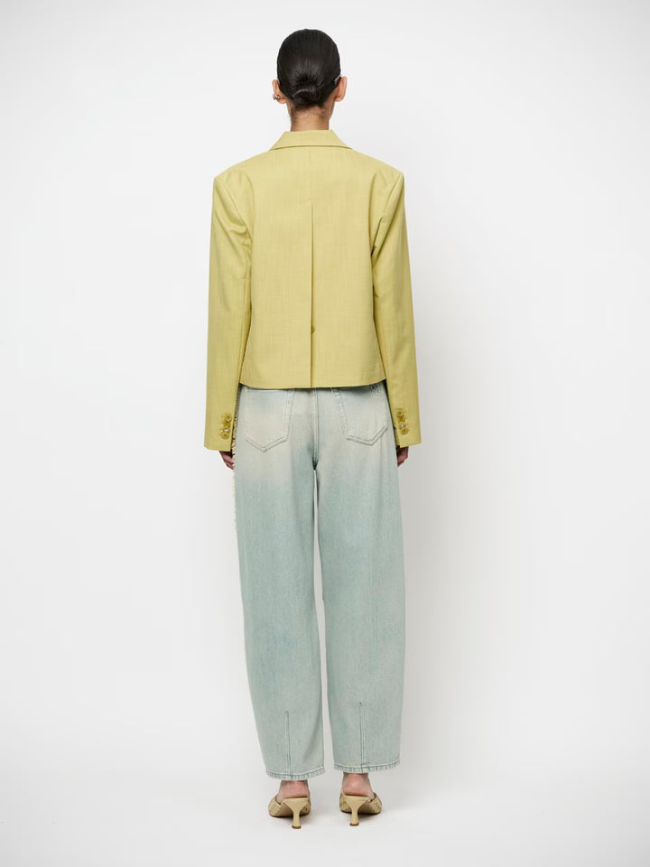 Dante6 - Reyes relaxed fit cropped blazer-achteraanzicht