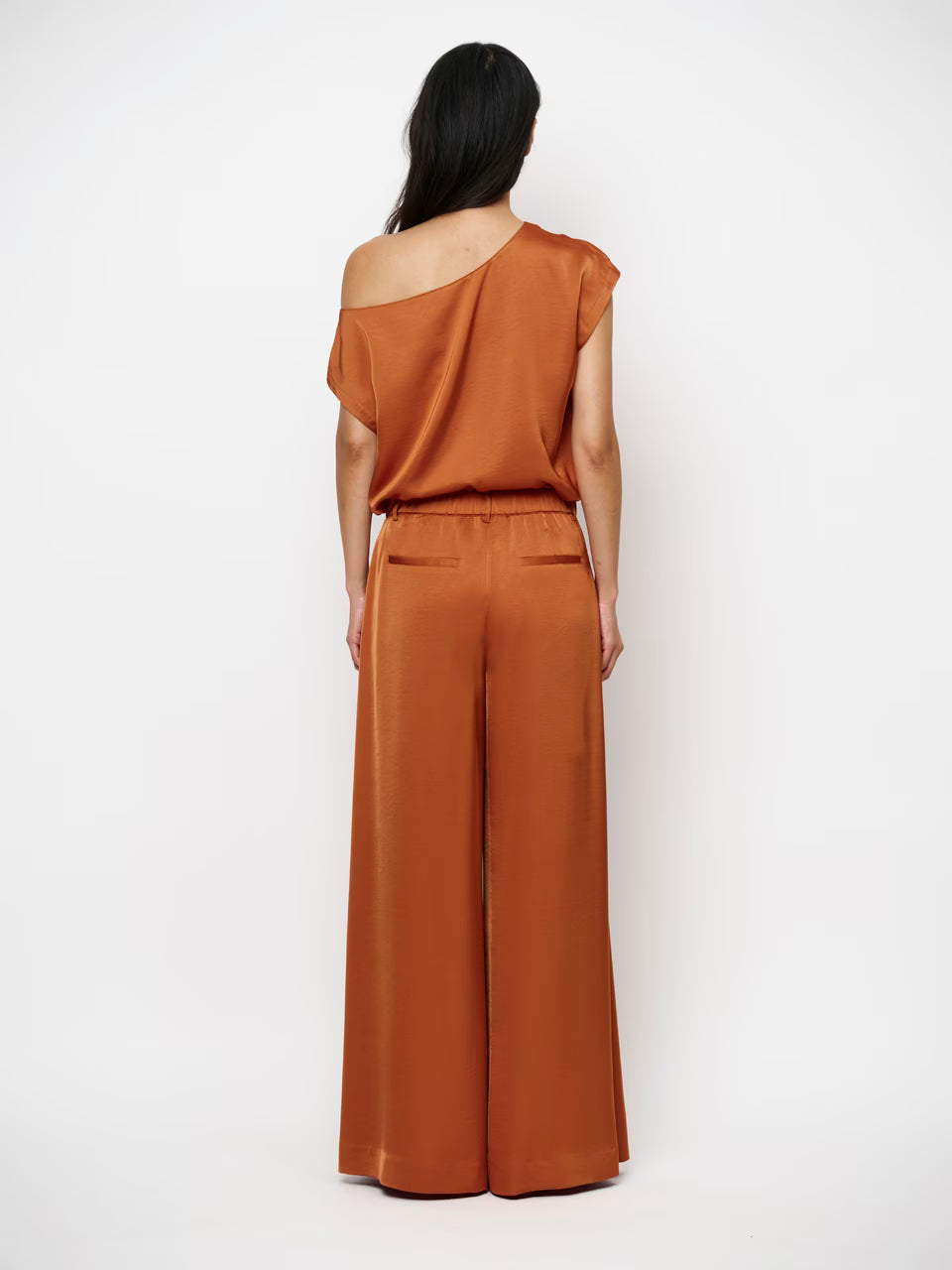 Dante6 - Roam Satin Drapey Top-achteraanzicht