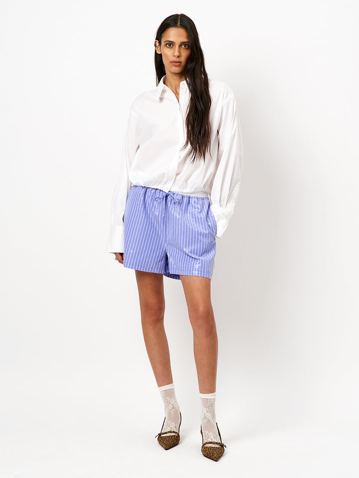 Dante6 - Ron Cropped Cotton Shirt-aanfoto