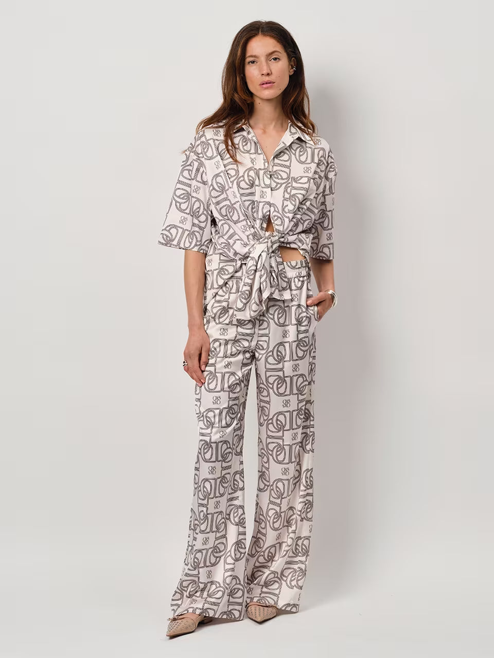 Dante6 - Teo Monogram Broek-vooraanzicht