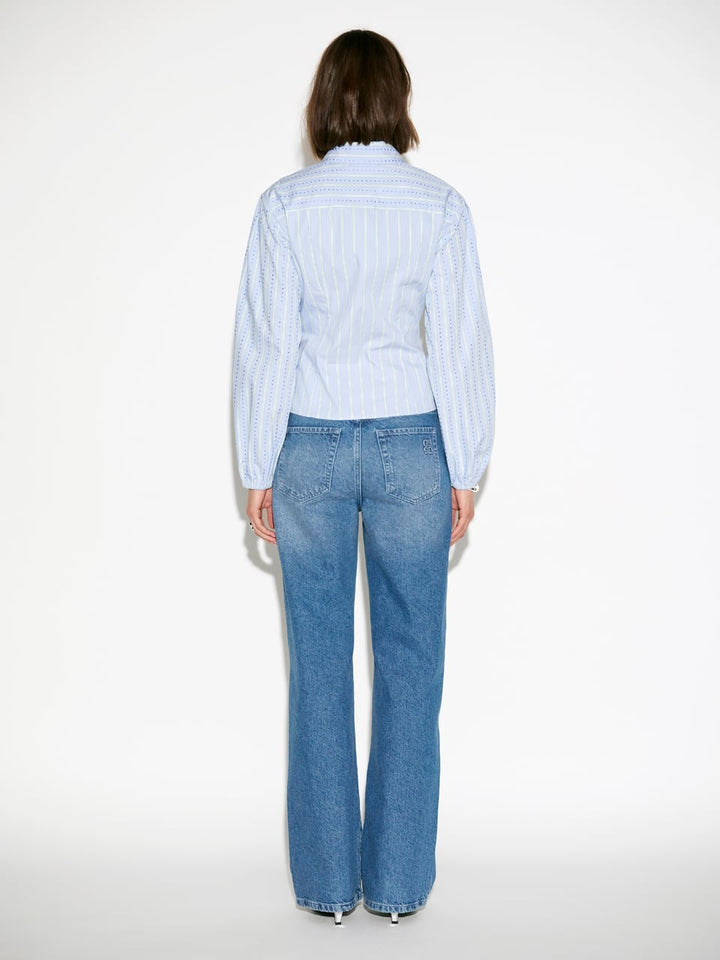 Dante6 - Therese stripe blouse-achteraanzicht
