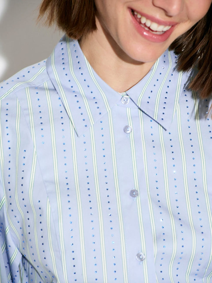 Dante6 - Therese stripe blouse-detailfoto