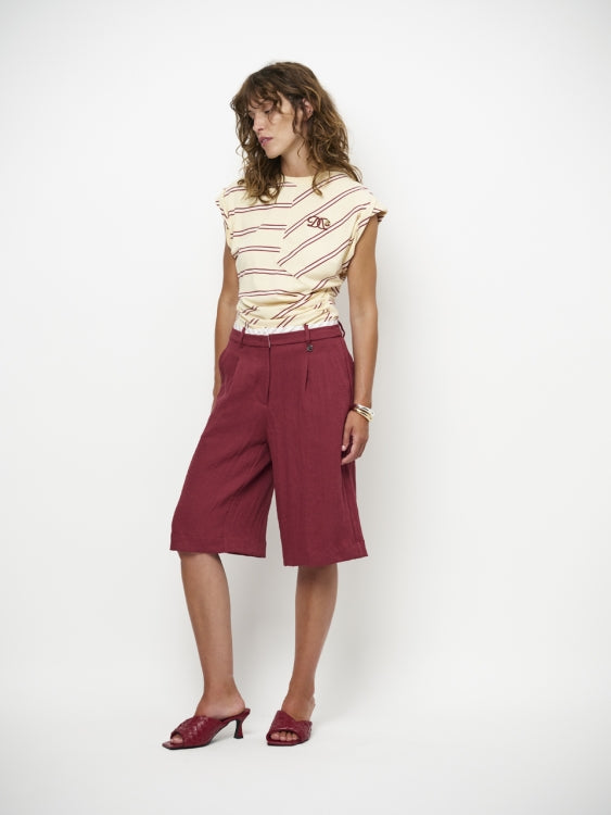 Dante6 - Vesna constructed stripe t-shirt-zijaanzicht