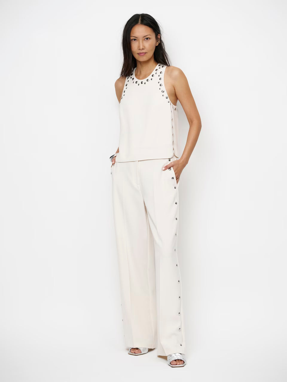 Dante6 - sari studded tanktop-voorzijde