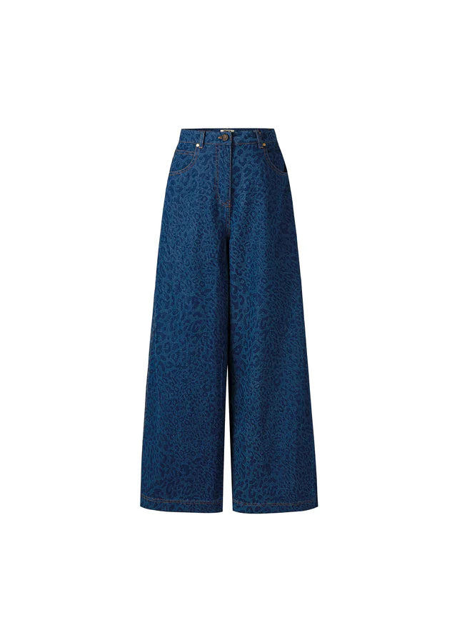 FRNCH - Azure Denim Trousers-packshot voor