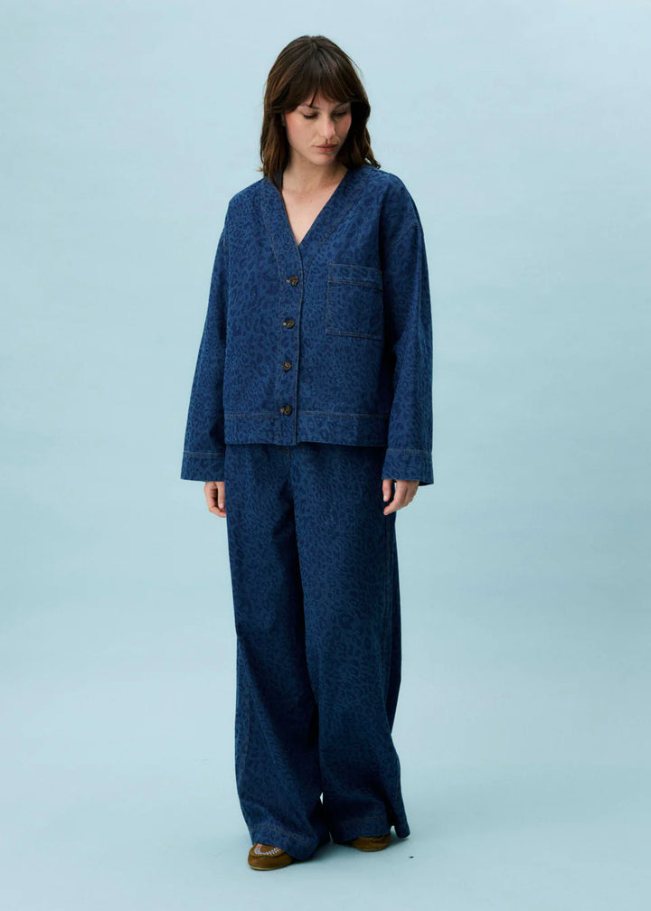 FRNCH - Azure Denim Trousers-vooraanzicht