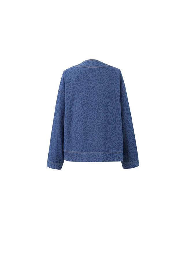 FRNCH - Brunelle Denim Jacket-packshot achter