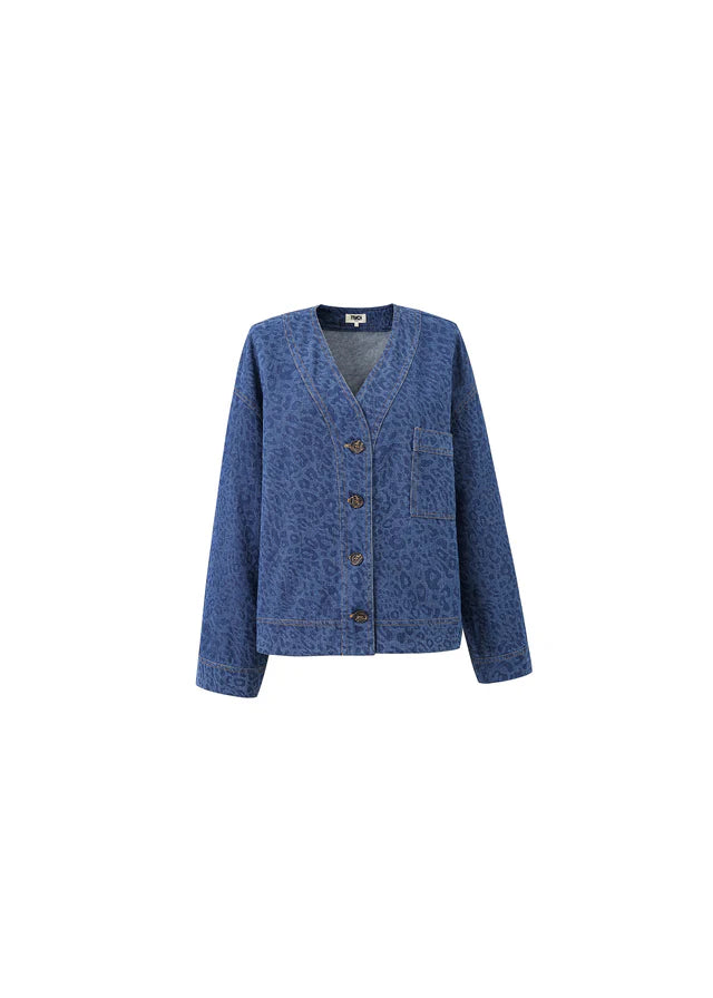 FRNCH - Brunelle Denim Jacket-packshot voor