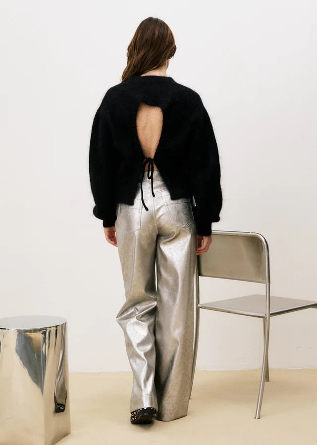 FRNCH - Cristalle Pants Silver-achteraanzicht