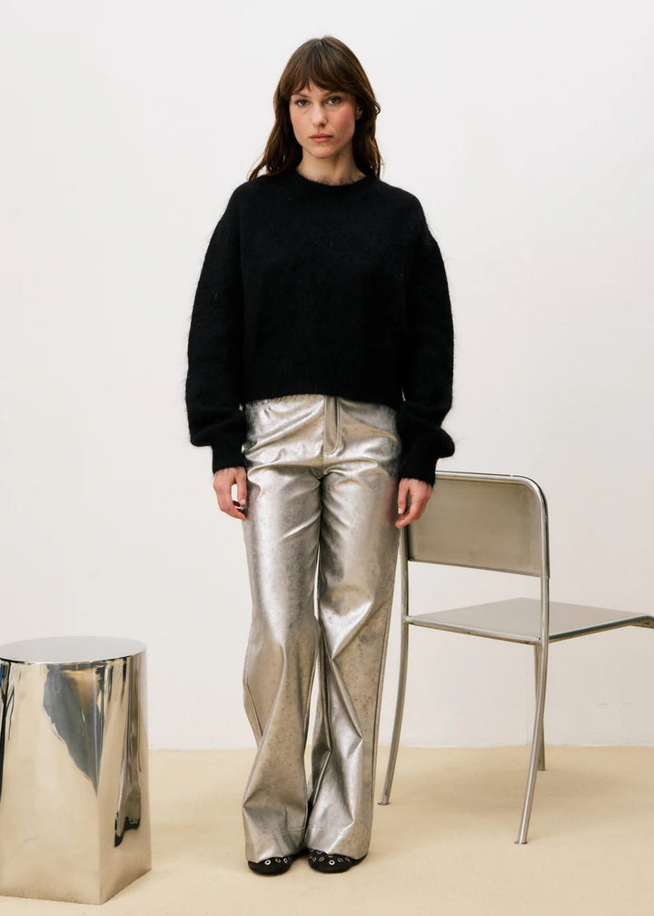 FRNCH - Cristalle Pants Silver-voroaanzicht