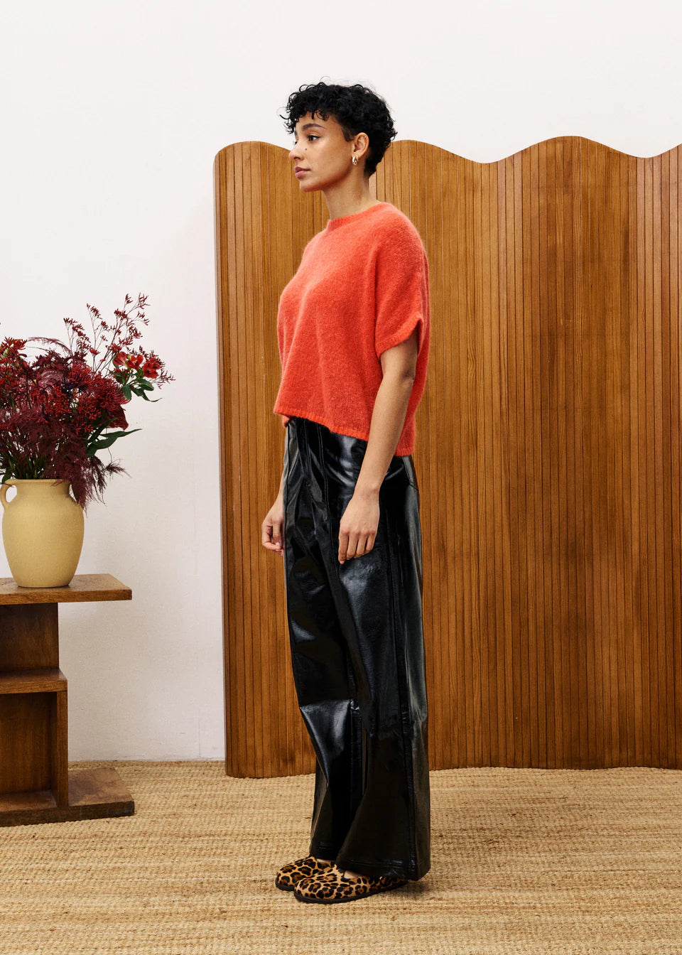 FRNCH - Diamond Red Sweater-zijaanzicht