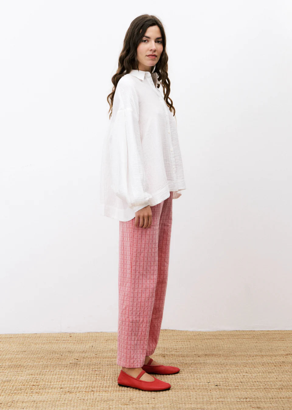 FRNCH - Edvina Pants Red-zijaanzicht