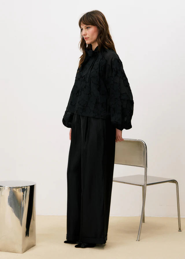 FRNCH - Estefan Blouse Black-zijaanzicht