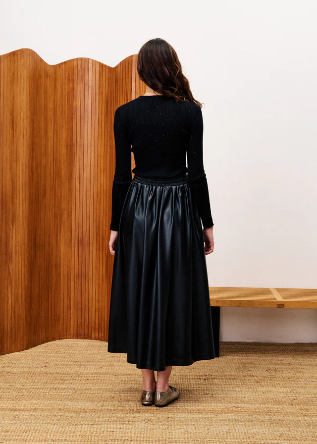 FRNCH - Geranium Black Sweater-achteraanzicht