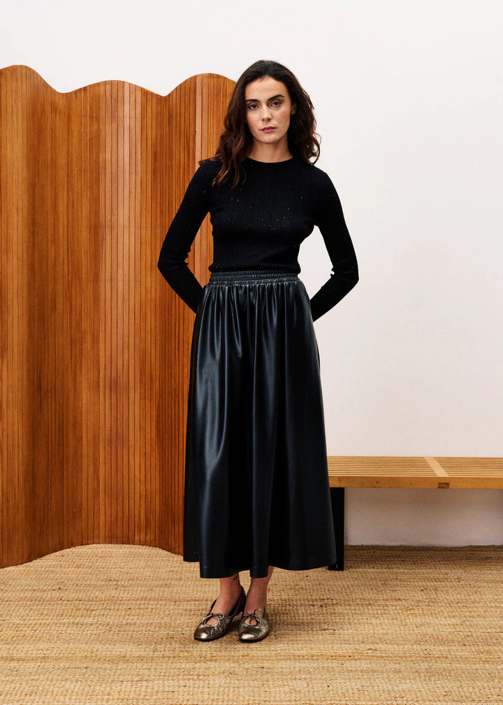 FRNCH - Geranium Black Sweater-vooraanzicht