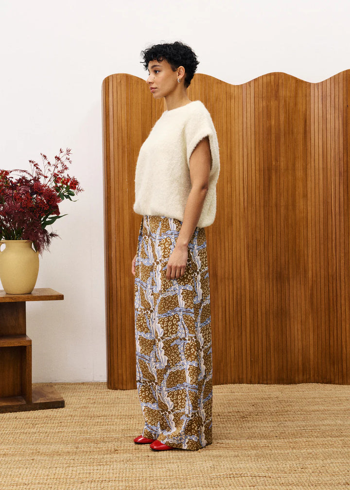 FRNCH - Jasmin Pull Creme-zijaanzicht