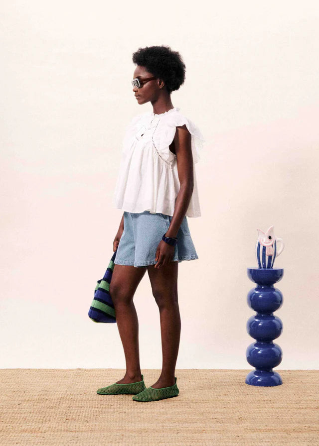 FRNCH - Khoi Denim Short-zijaanzicht
