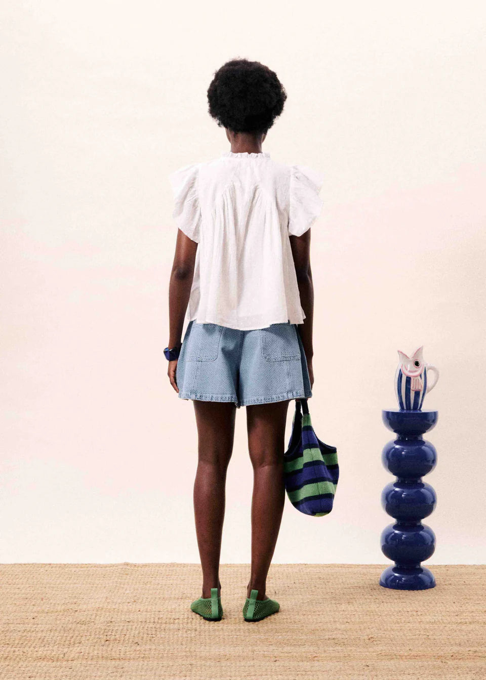 FRNCH - Khoi Denim Short-achteraanzicht