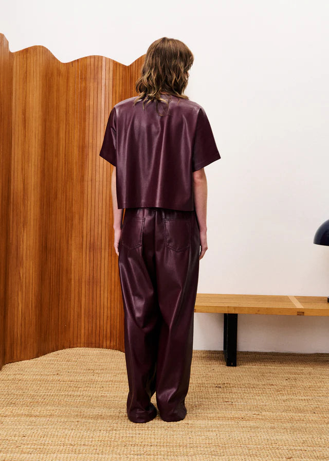 FRNCH - Michaux Pantalon Bordeaux-achteraanzicht