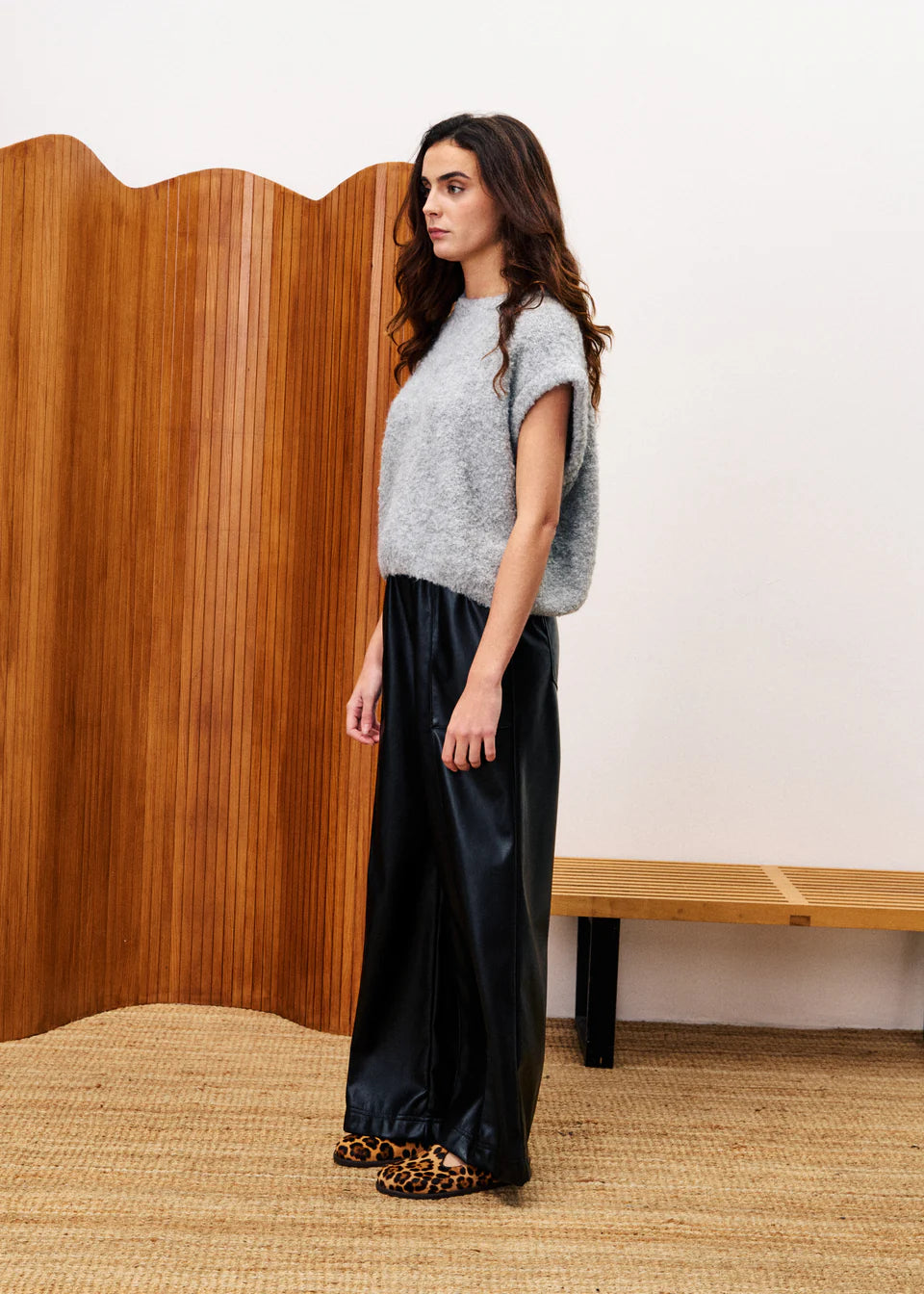 FRNCH - Michaux Pantalon Noir-zijaanzicht