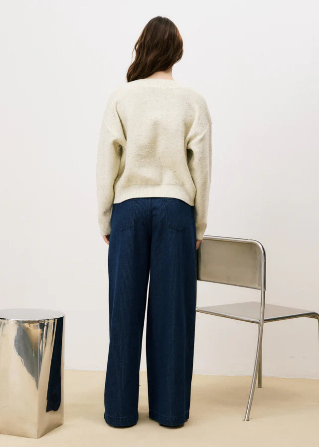 FRNCH - Ornelle Sweater Cream-achteraanzicht